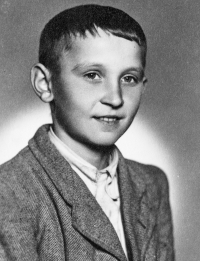 Eleven-year-old Antonín Najser in 1948