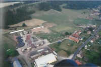 Farma Basařových Prosečné, fotografováno z dronu, 2011 