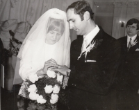 Wedding with Jiřina, 1971