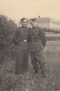 Witness father Mikuláš Liščinka (left), circa 1945