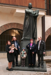 The Čapeks at their son Ondřej's graduation ceremony, 2015