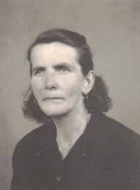 Žofie Horová, mother of the witness, in 1948