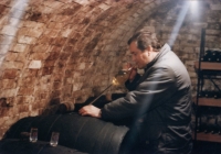 2004 Pavel Záleský in the family wine cellar in Mutěnice 