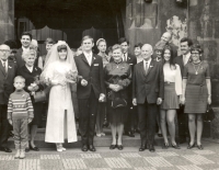 Jelena and Ondřej Čapeks' wedding, 1970