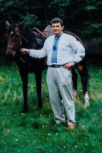 Polissia Sich Cossack camp in Zhytomyr, 1996