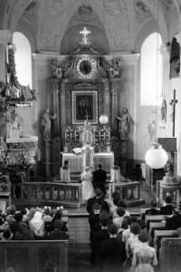 Interior of the Church of St. Matthew in Hať