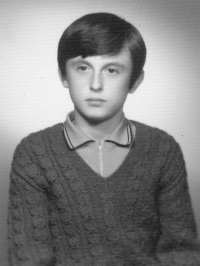 Ludvík Procházka at the age of fifteen