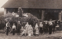 Harvest festival on the family farm in 1935