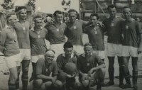 Football team composed of Czechoslovak participants of the DKNS mission in Korea 1954