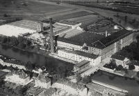 The Spinerei factory from the perspective on a postcard, Bamberg, 1943