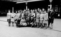 Departure from Pilsen Main Station back to Bamberg after a holiday, 1943