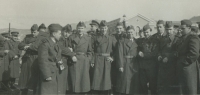 Journey to Korea 1954, boarding in front of the train