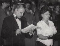 Singing the Christmas Mass with Leipzig Opera soloist Mrs. Kovaříková