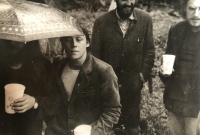 Ivan Bačina at a concert in Ústí nad Orlicí, 1980s