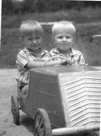 Pavel Marek with brother Ladislav in the late 1950s