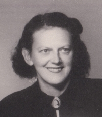 Marta Henclová in the early 1950s