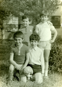 Zvi-Hirsh Blinder with his friends in kindergarten. Odesa, 1976