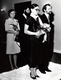 Wedding with Honza Rejšek, 24 July 1976, Karlovy Vary