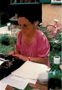 Work - translating at the cottage, circa 1986