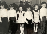 School days. Palvo Kozlenko is third from left, 1977
