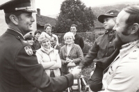 Bob Obdržálek (right), Kašava 1984