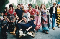 Olena Rudenko's wedding party, 1998 