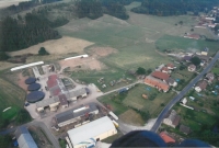 Farma Basařových Prosečné, fotografováno z dronu, 2011 