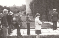 Kašava 1984 - on the left with camera StB officer