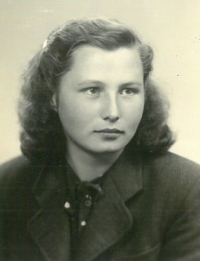 Ludmila, maminka Blahomíra Basaře, Prosečné, asi 1958