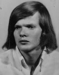 Miloš Turek as a Prague long-hair, mid-1960s