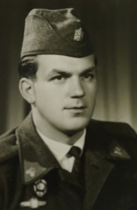 Jan Chloupek at the army