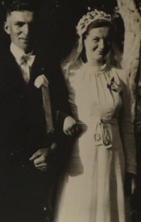 Wedding photo of Jan Chloupek's parents