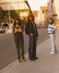 Petr Císařovský (uprostřed) poprvé na Západě, Weiden, 1981