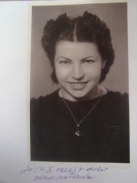 Miloslava Kunclová, 1942