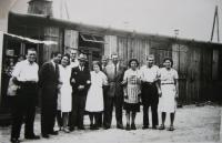 Husband of witness with friends and cookies