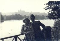 Herzán with his wife to be in 1953