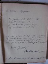 Her teacher's note in memorial book