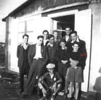 A part of the 17th Troop in front of the club room