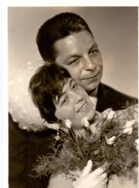 Marie Merhautová, née Borecká - wedding photo