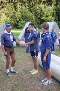 Riverscouts (the Kompas and Kosatka troops) camping on the Otava river in 2011