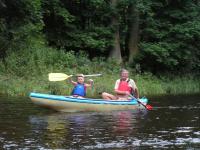 Riverscouts (the Kompas and Kosatka troops) camping on the Otava river in 2010