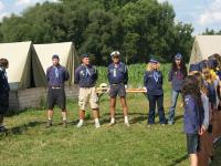 Riverscouts (the Kompas and Kosatka troops) camping on the Otava river in 2010