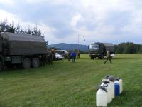 Riverscouts (the Kompas and Kosatka troops) camping on the Otava river in 2009