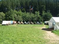 Riverscouts (the Kompas and Kosatka troops) camping on the Sázava river in 2008