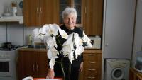 Anna Tesařová in her kitchen