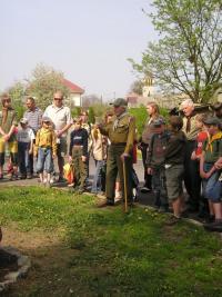 The unveiling of the stone of rememberance on April 24, 2009