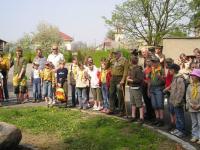 The unveiling of the stone of rememberance on April 24, 2009