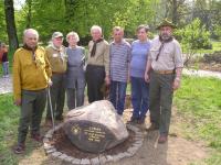 The unveiling of the stone of rememberance on April 24, 2009