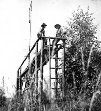 Camp Kalich - Třebušín 1970, camp gate