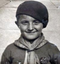 Vilém Vlk-Mowghli as a pre-war cub Scout